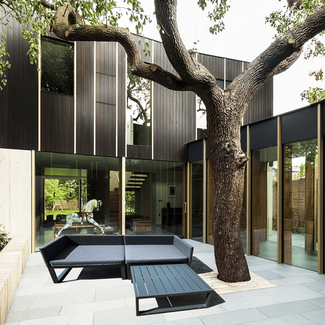 Сучасний відкритий балконний столовий набір