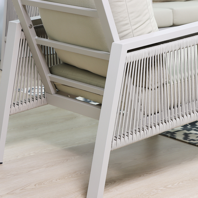 Високоякісний розкішний мотузковий садовий диван