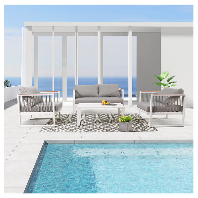 Водонепроникний відкритий балконний диван із алюмінієвого сплаву